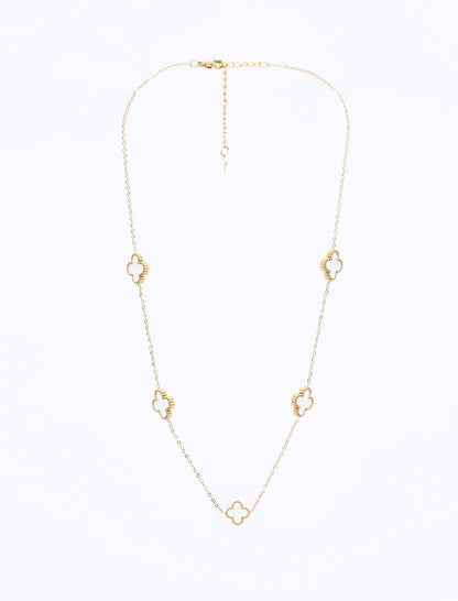 Clover Figured Adjustable Necklace