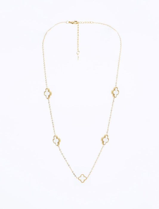 Clover Figured Adjustable Necklace