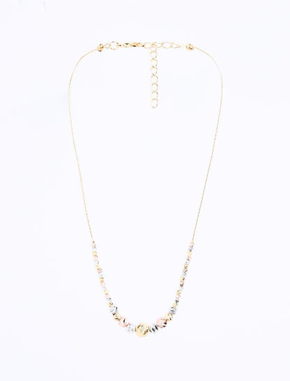 Shiny Ball Figured Adjustable Necklace