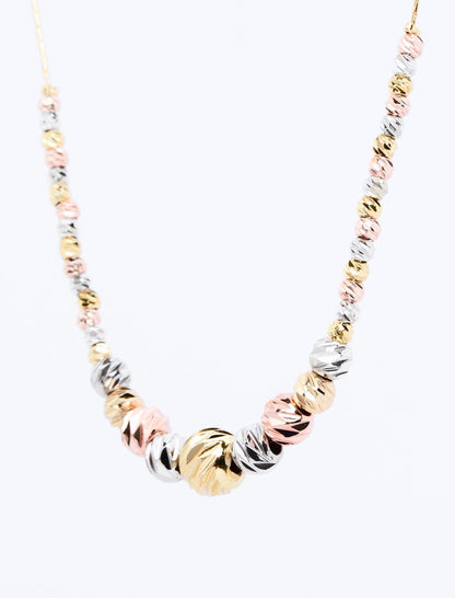 Shiny Ball Figured Adjustable Necklace