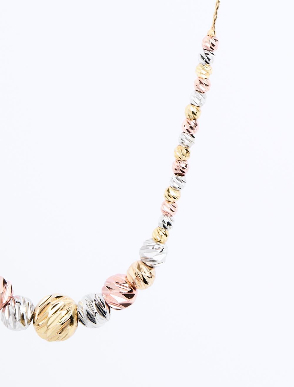 Shiny Ball Figured Adjustable Necklace