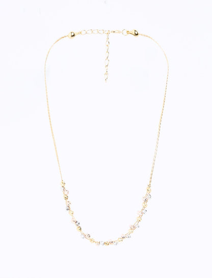 Ball Figured Shiny Adjustable Necklace