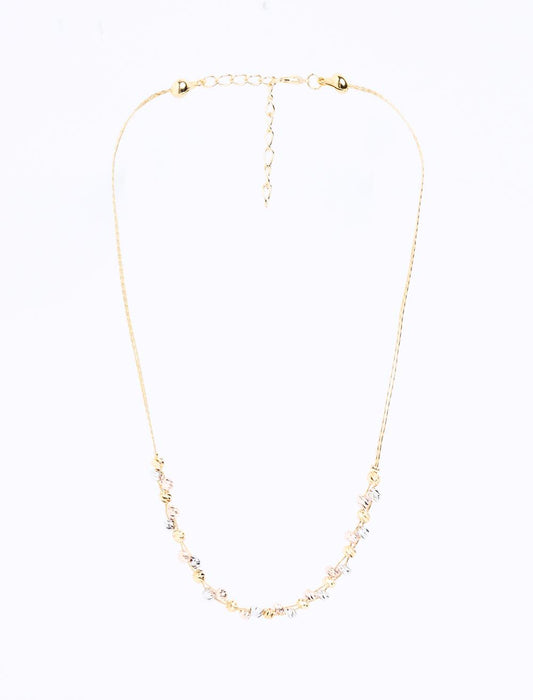 Ball Figured Shiny Adjustable Necklace