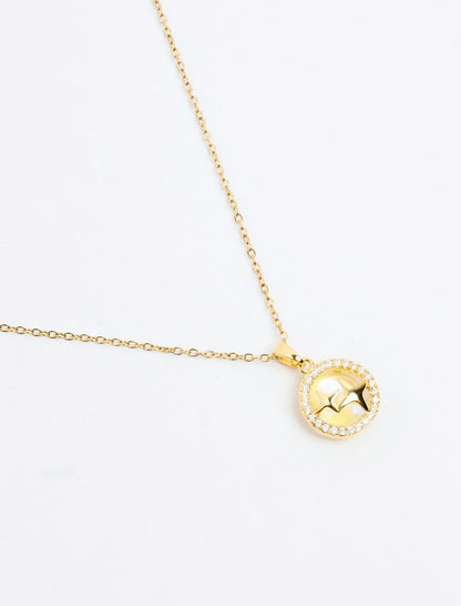Star Figure Stone Necklace