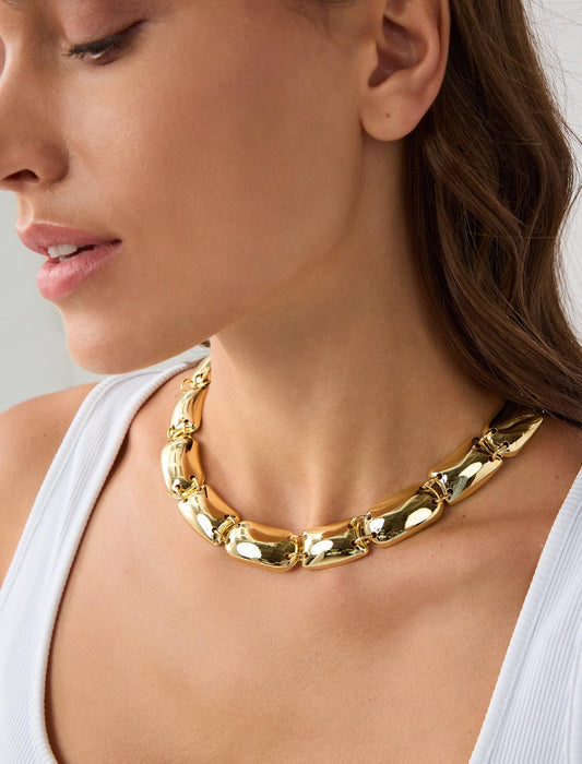 Metal Rectangular Adjustable Necklace