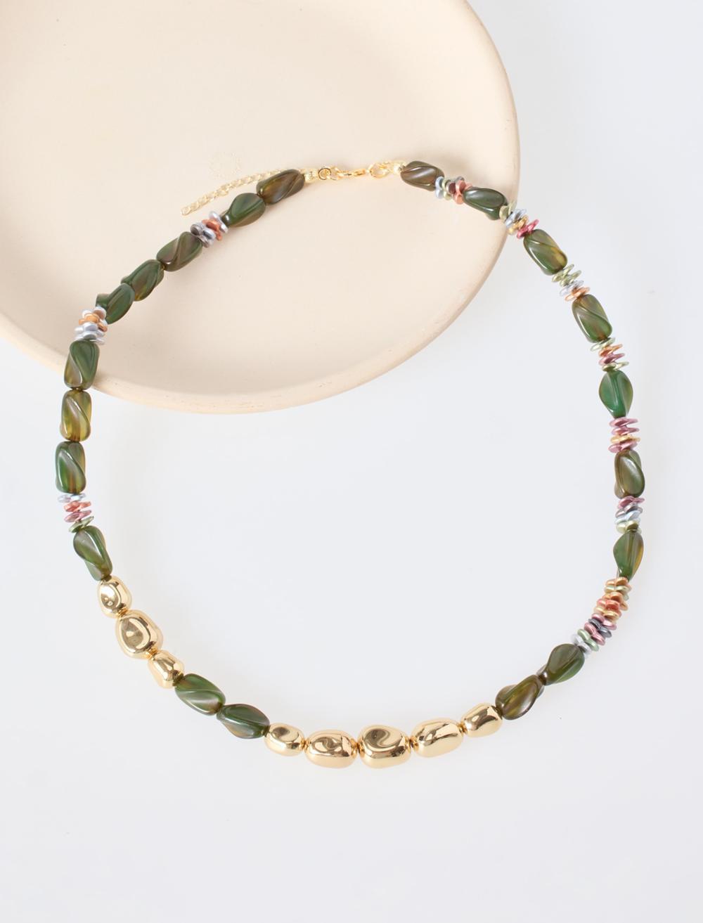 Necklace - Khaki - 6SW428218312