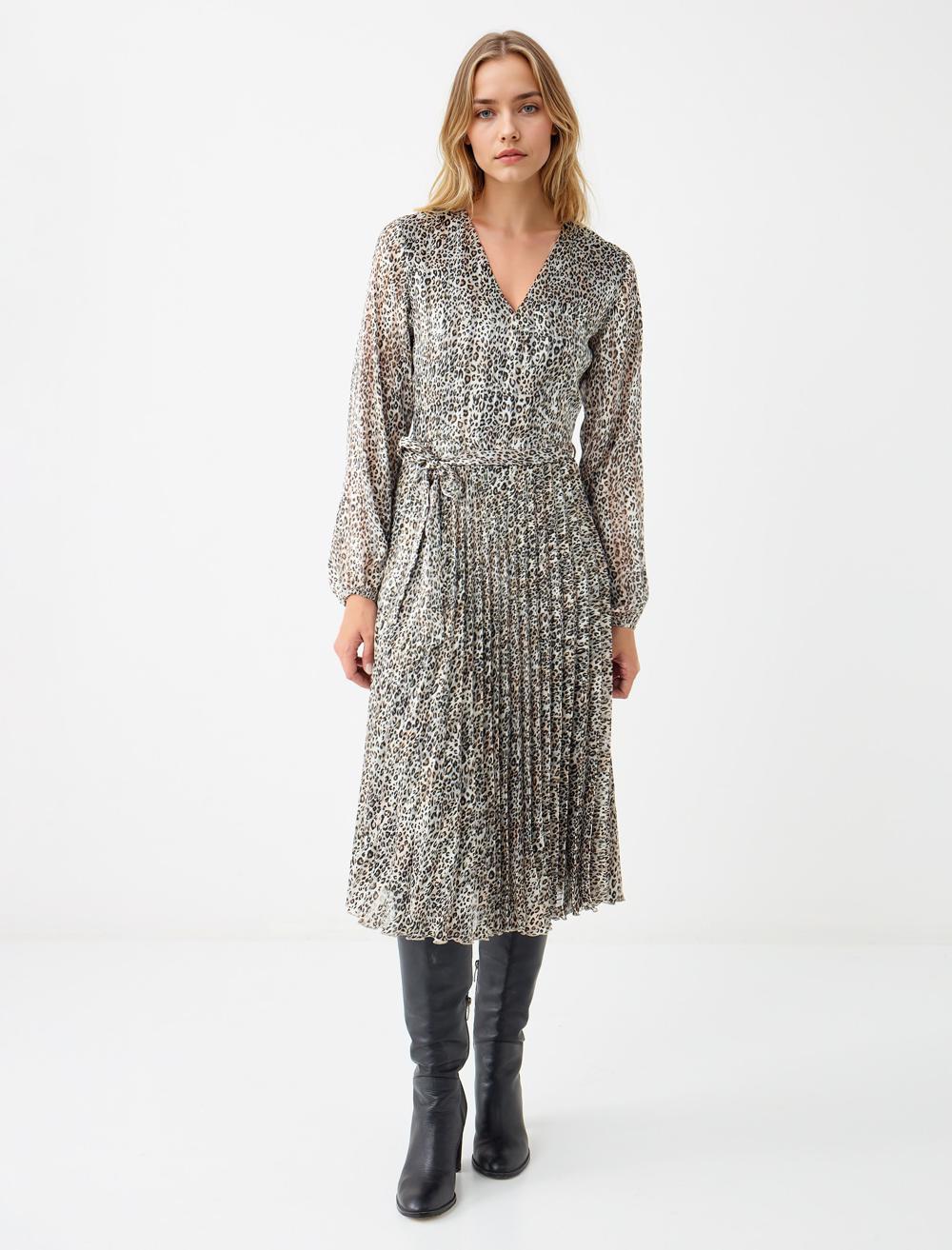 Cache-Coeur Long-Sleeve Dress - 5WW065194