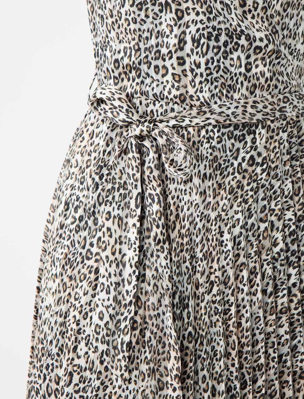 Cache-Coeur Long-Sleeve Dress - Ecru - 5WW065194114