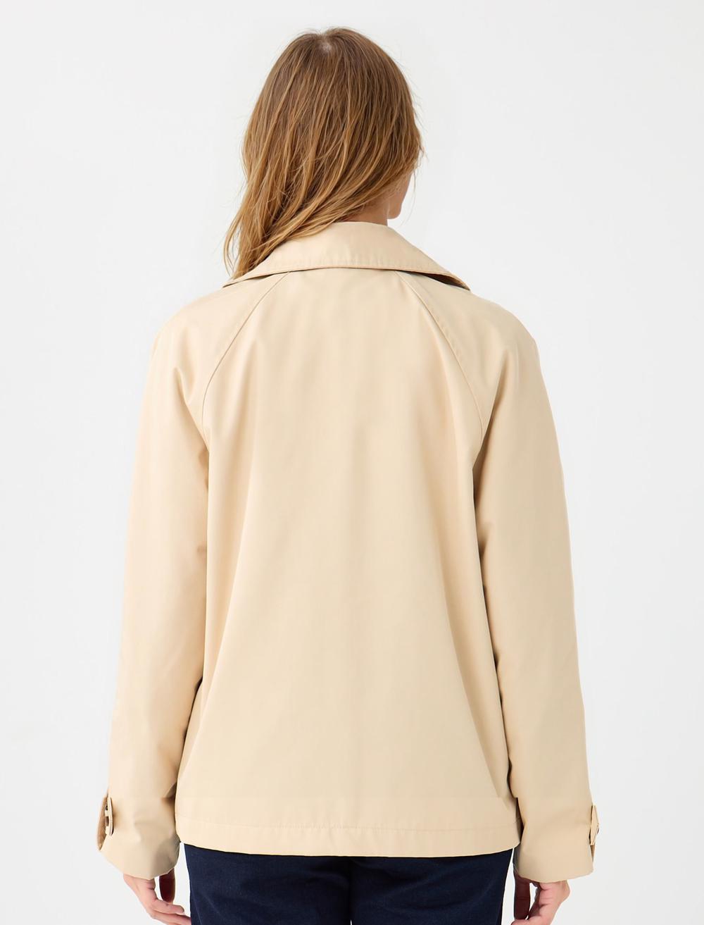Cache-Coeur Long-Sleeve Trenchcoat - Beige - 5WW263686130