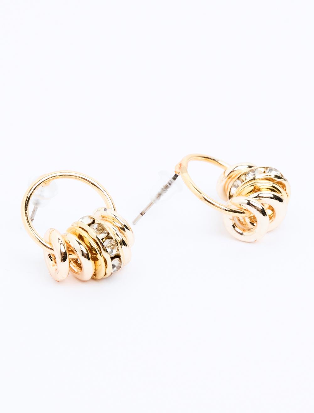 Hoop-shaped earrings
