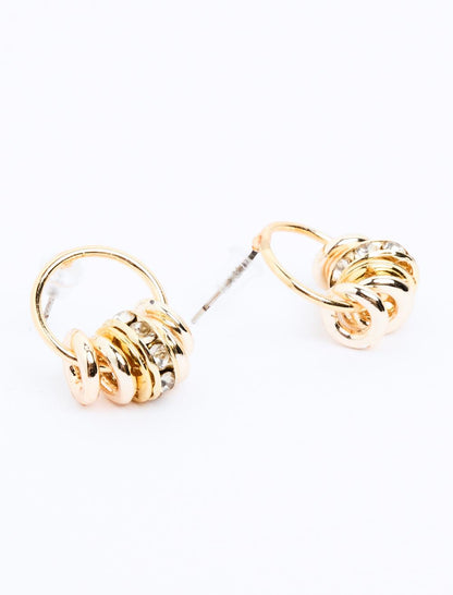 Hoop-shaped earrings