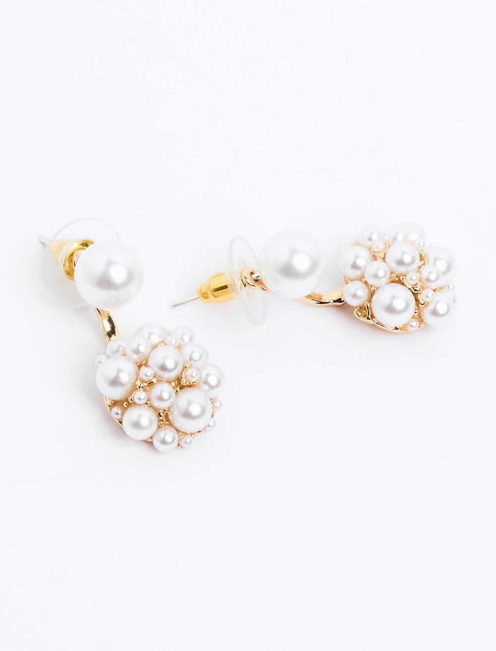Pearl Detailed Dangling Earrings