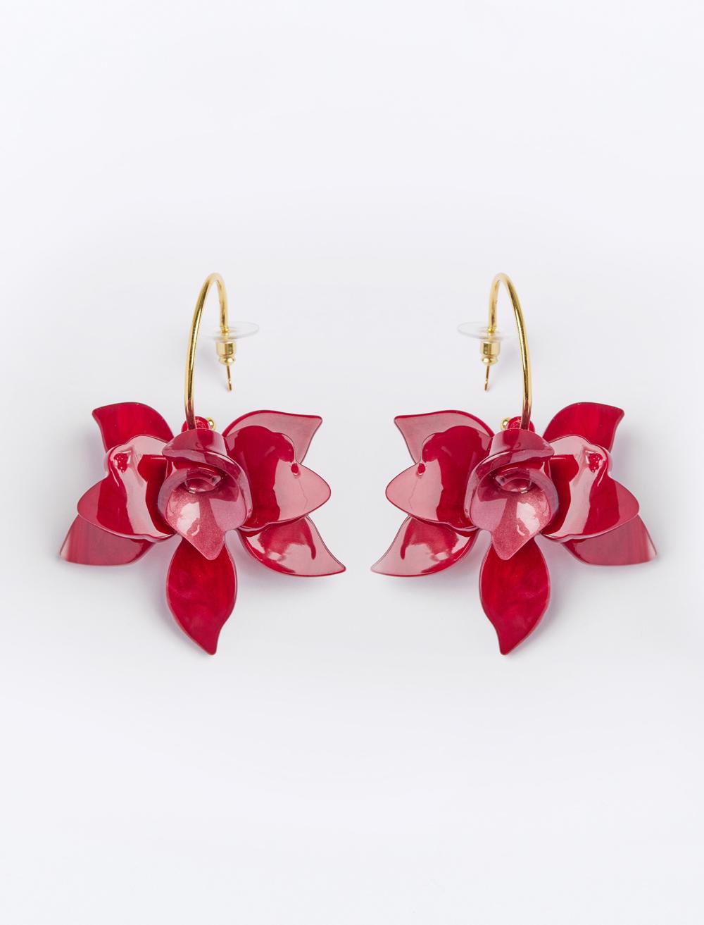 Earring - Burgundy