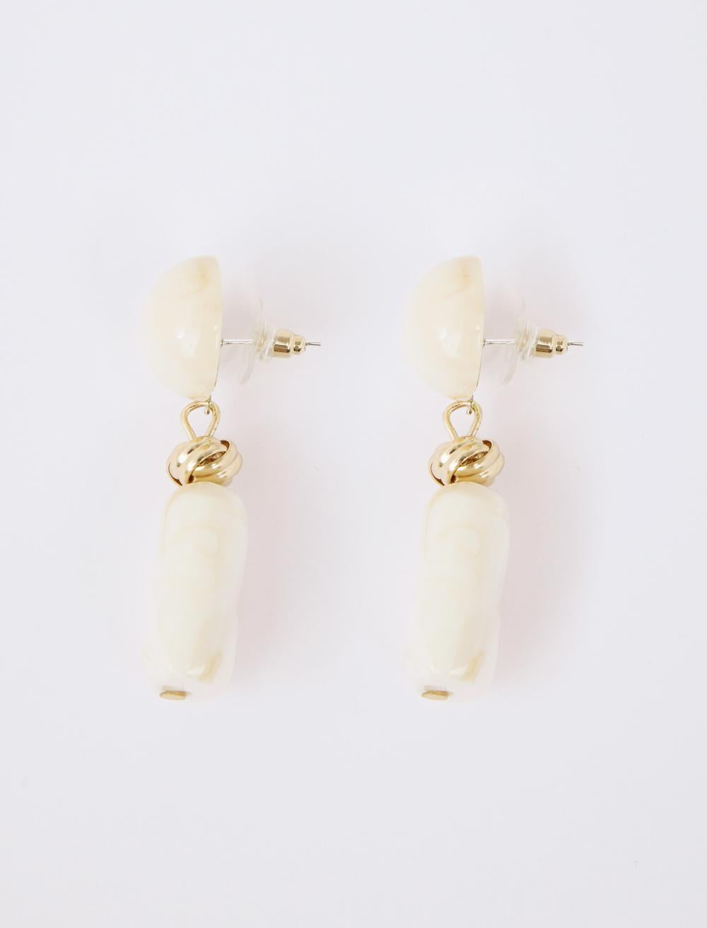 Marble-look Dangle Earrings