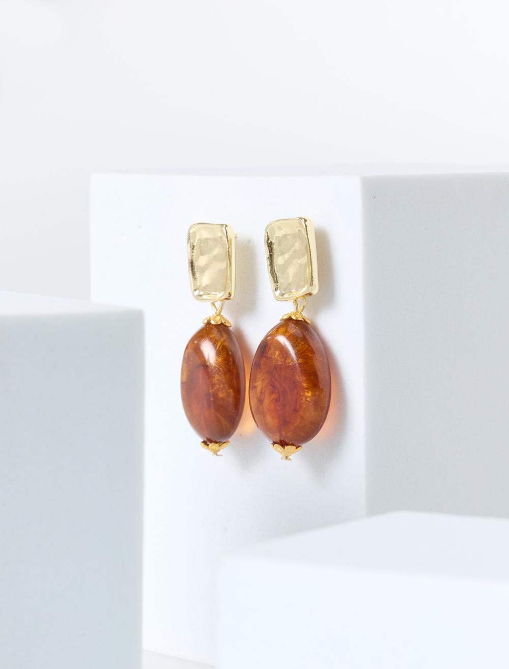 Earring - Brown - 6SW435485800