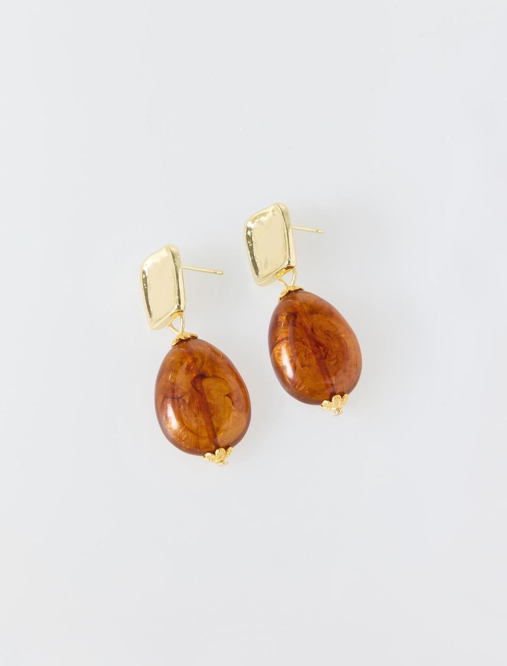 Earring - Brown - 6SW435485800