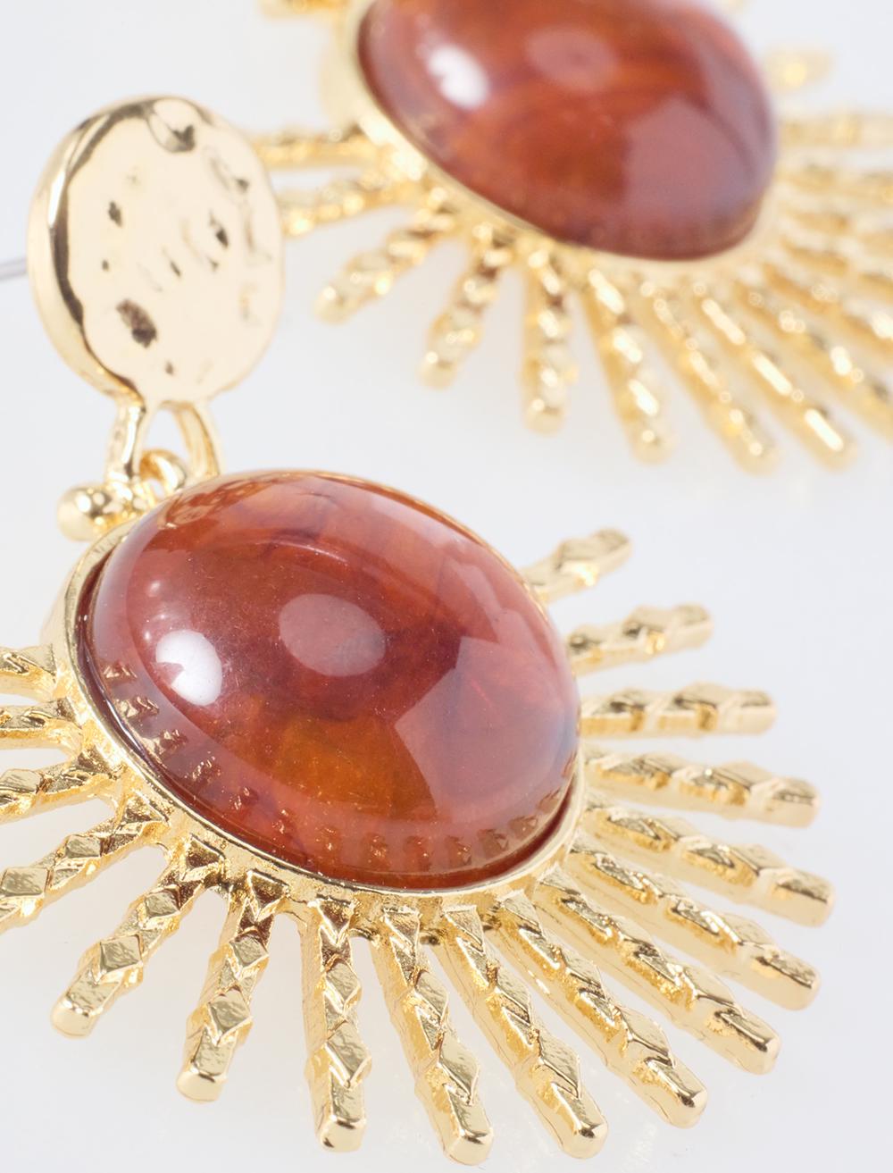 Earring - Brown - 6SW437542800