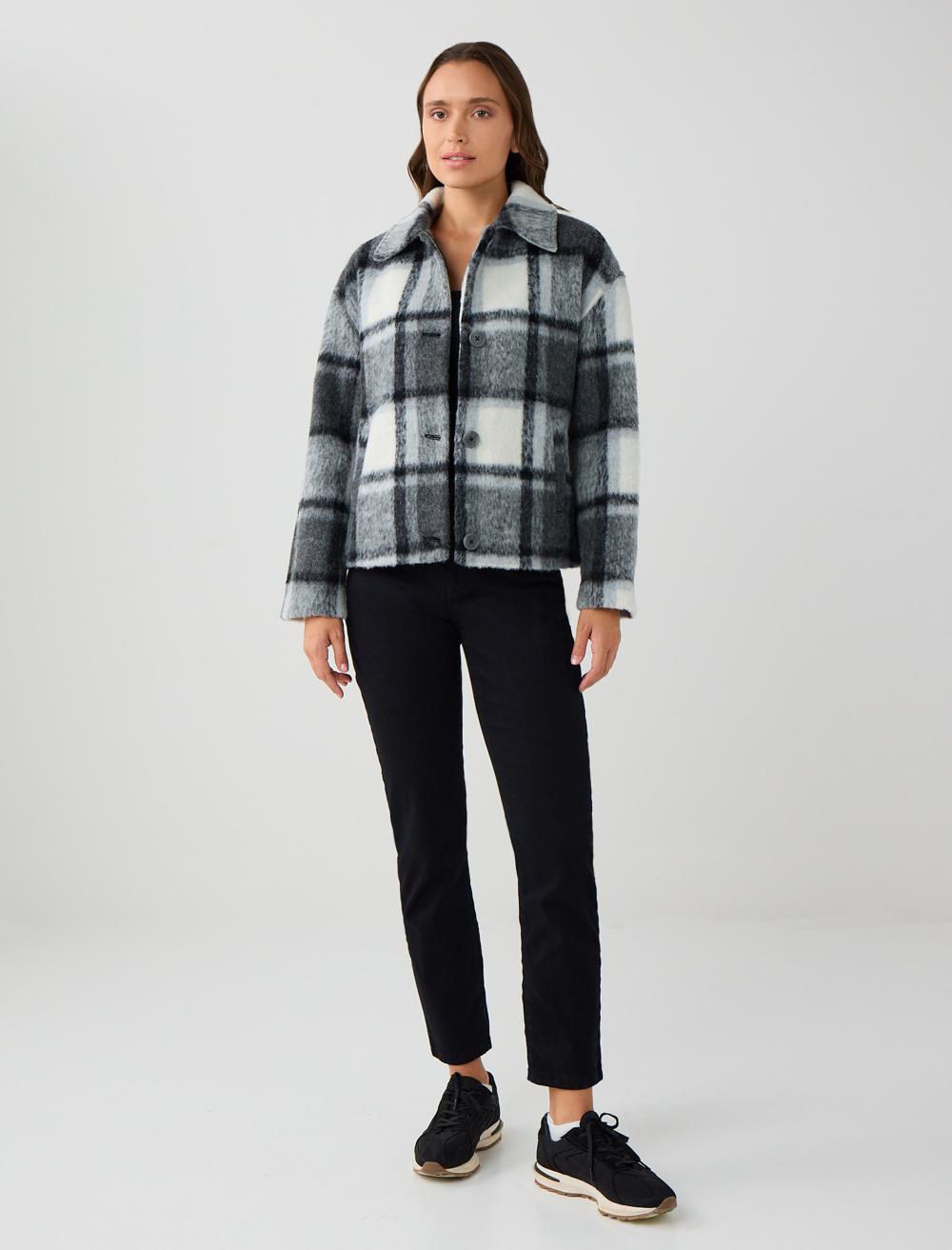 Long-Sleeve Coat - Black - 5WW053694900