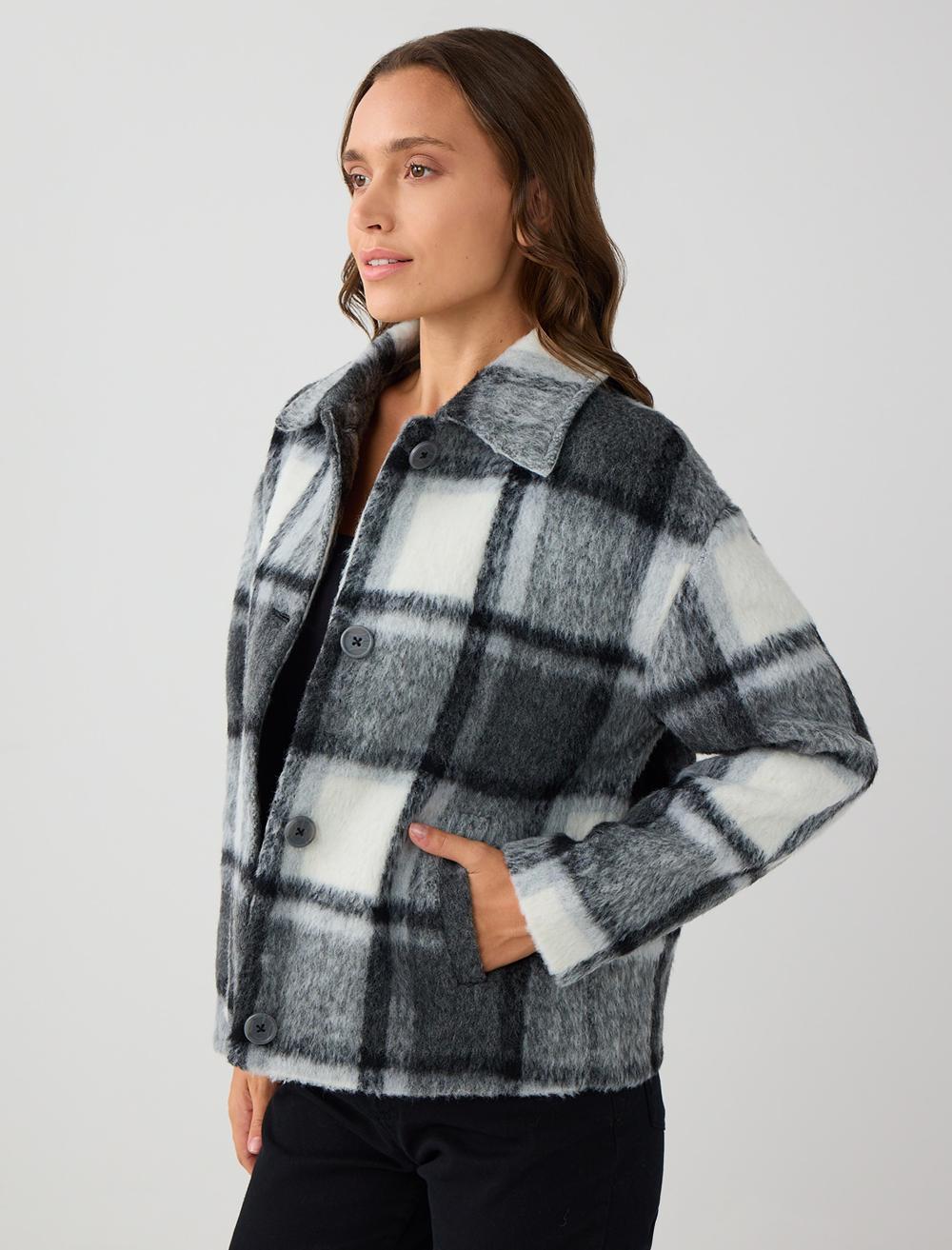 Long-Sleeve Coat - Black - 5WW053694900