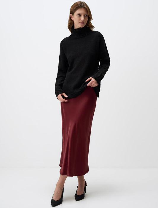 Regular Waist Slim Fit Long Skirt