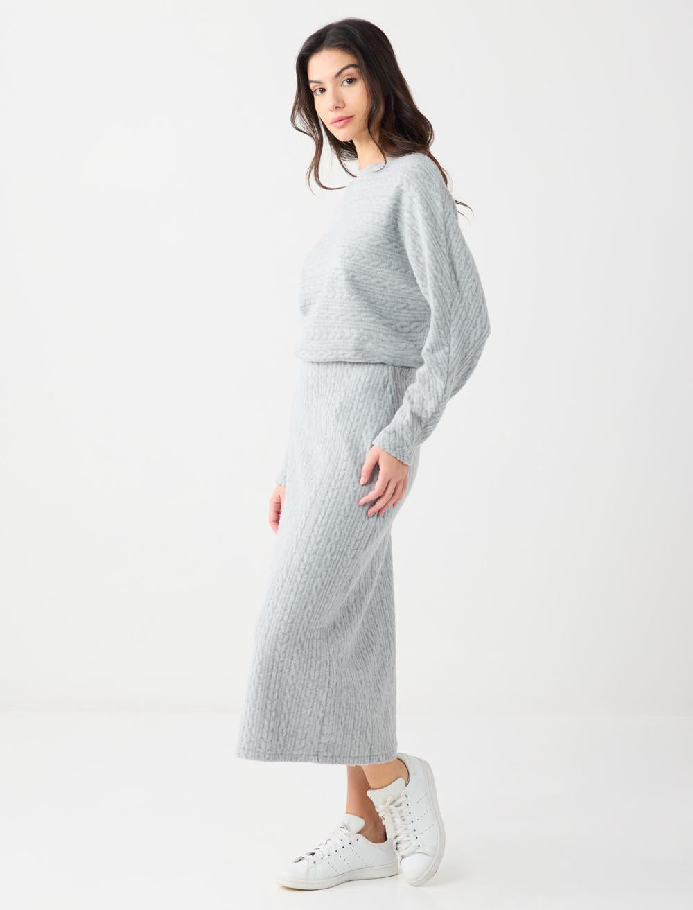 Loose Fit Skirt - Grey - 5WW072941920