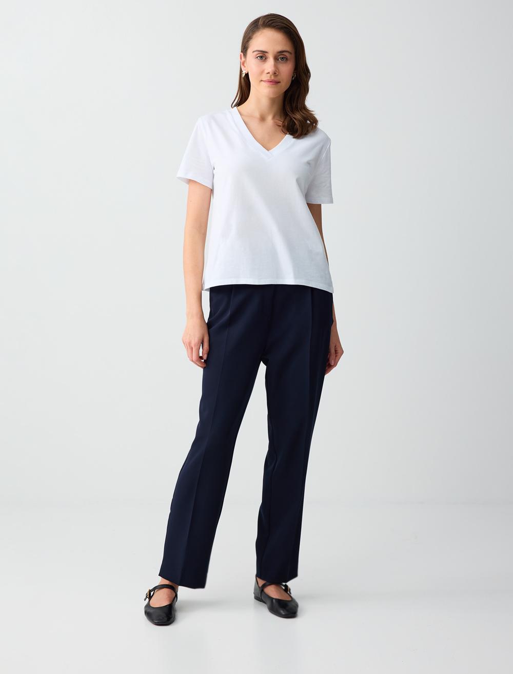 Regular Leg Pocket Detail Woven Trousers
