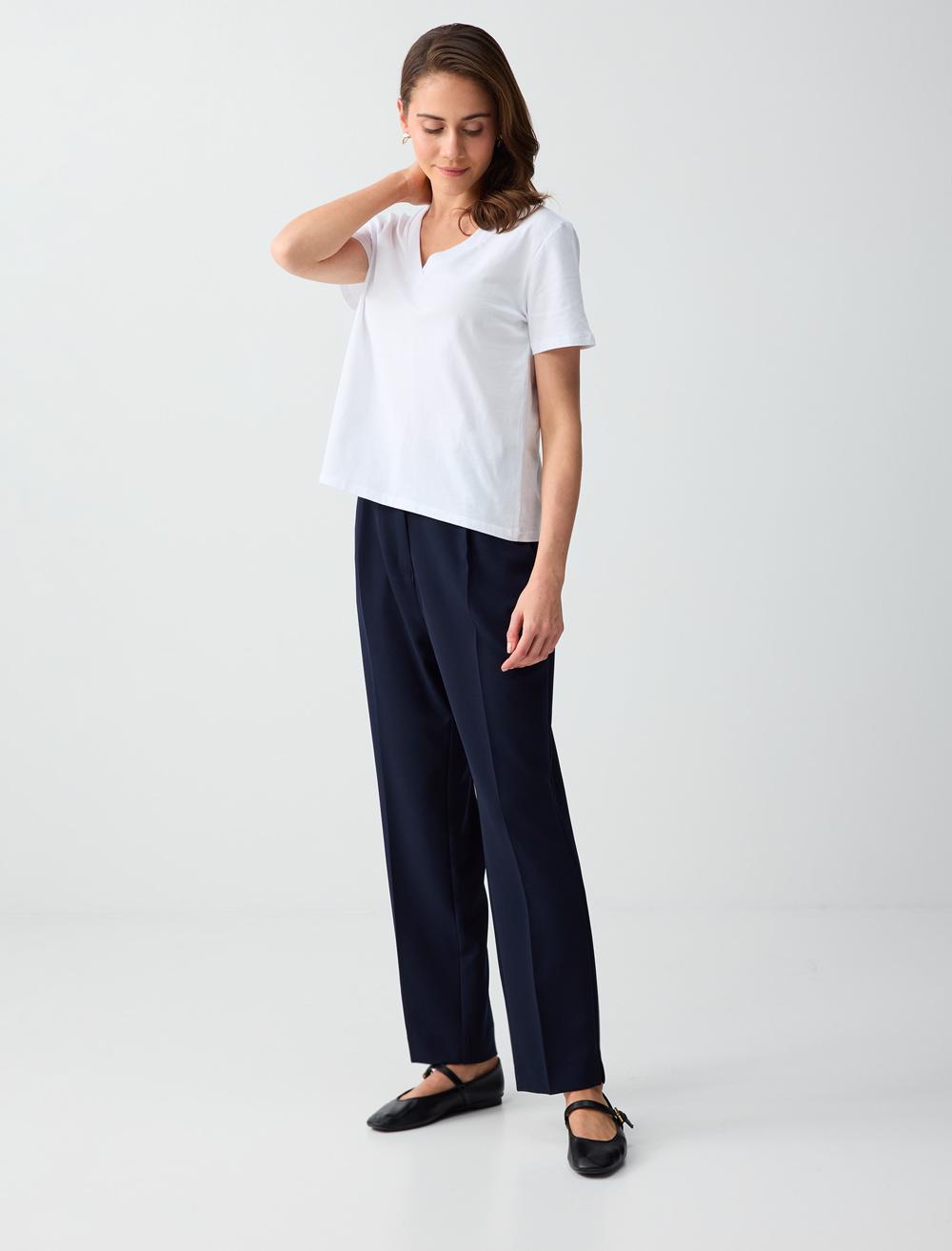 Regular Leg Pocket Detail Woven Trousers - 6SW183728