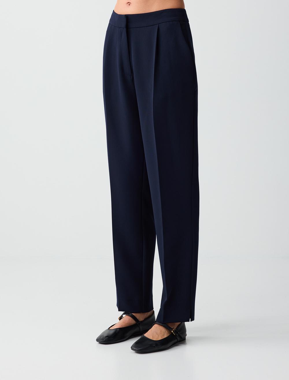 Regular Leg Pocket Detail Woven Trousers - 6SW183728