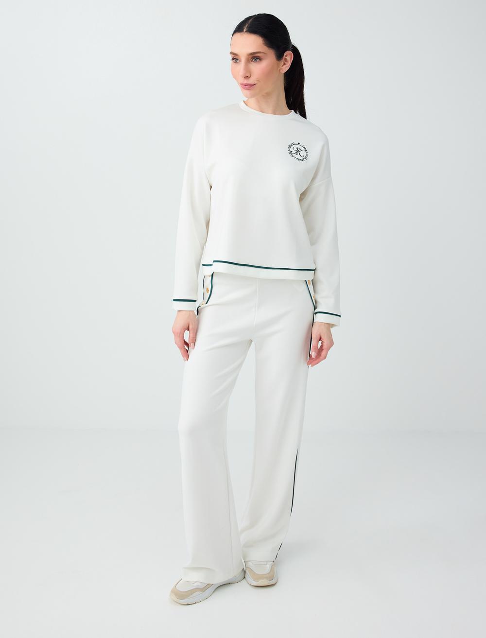 Normal Fit Trousers - White - 6SW187194106
