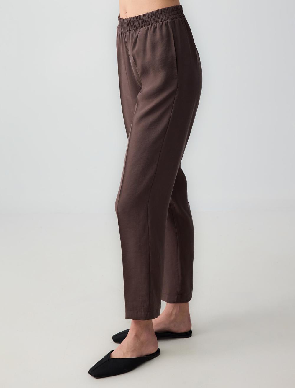 Normal Fit Trousers - Brown - 6SW186563803