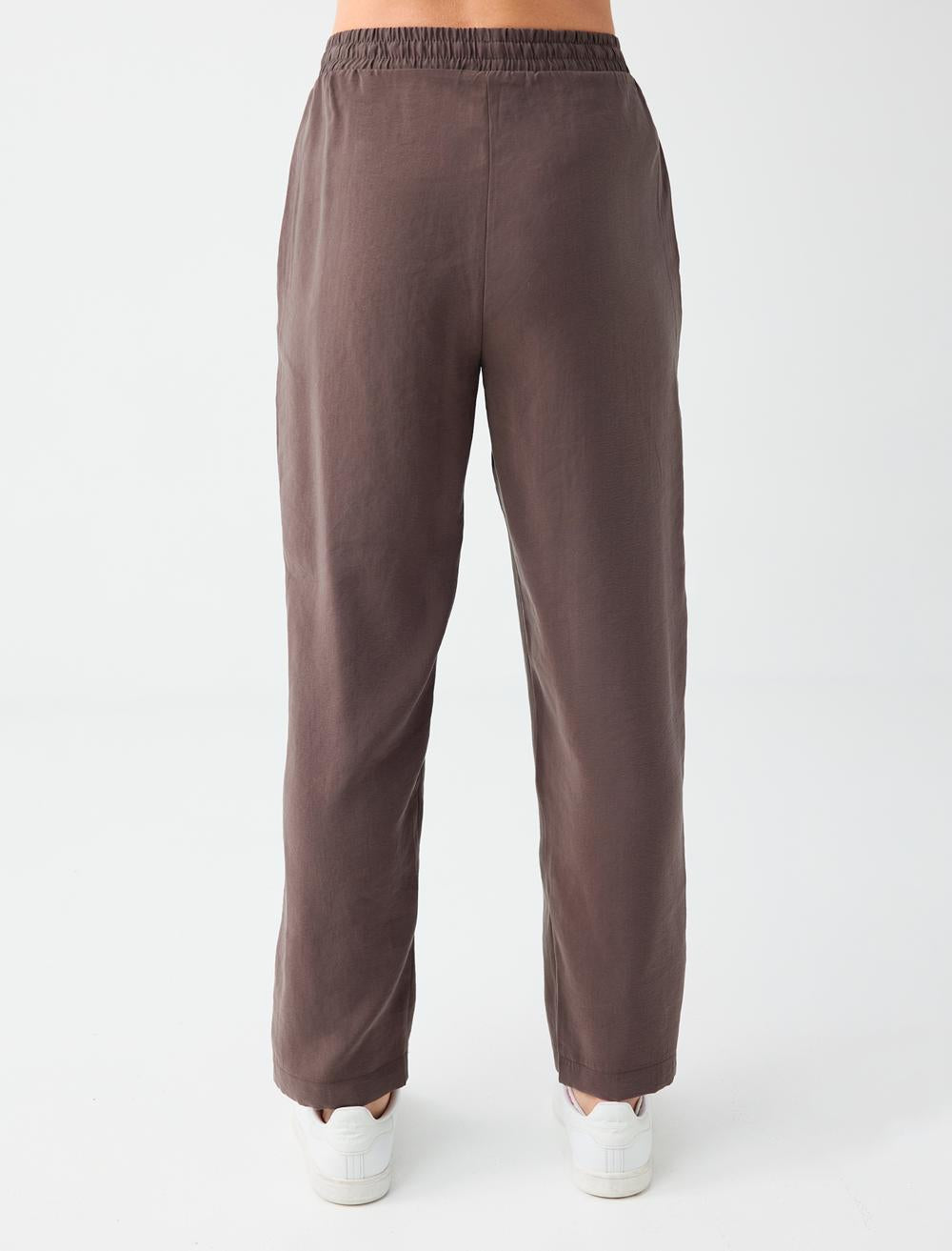 Normal Fit Trousers - Brown - 6SW186563803