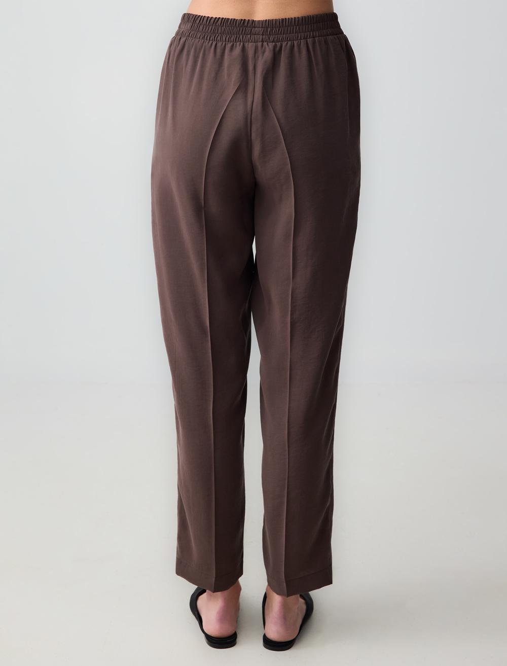 Normal Fit Trousers - Brown - 6SW186563803