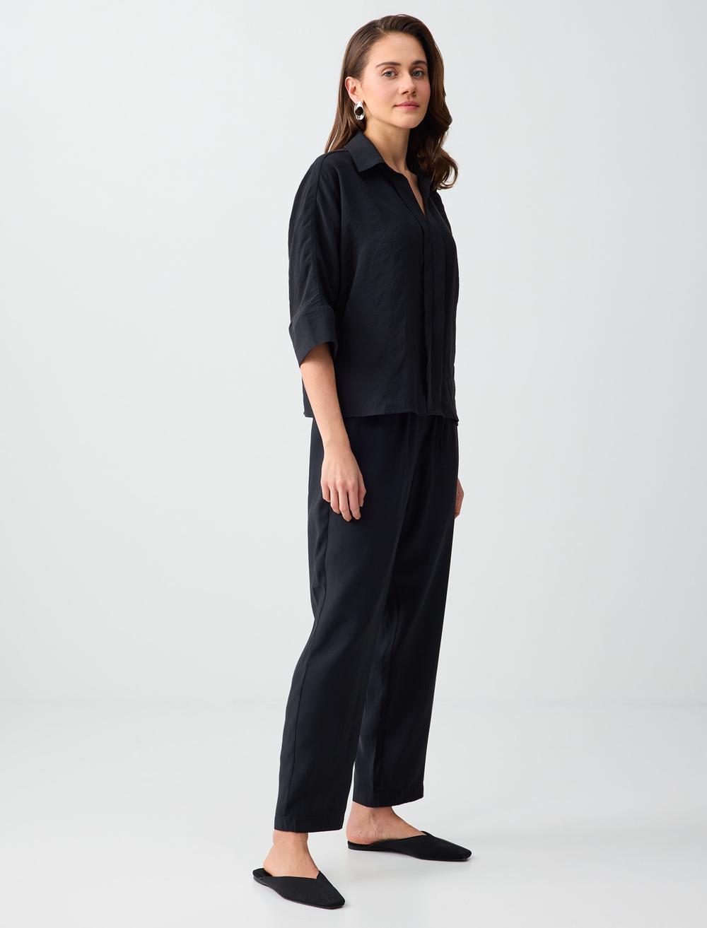 Normal Fit Trousers - Black - 6SW186563900