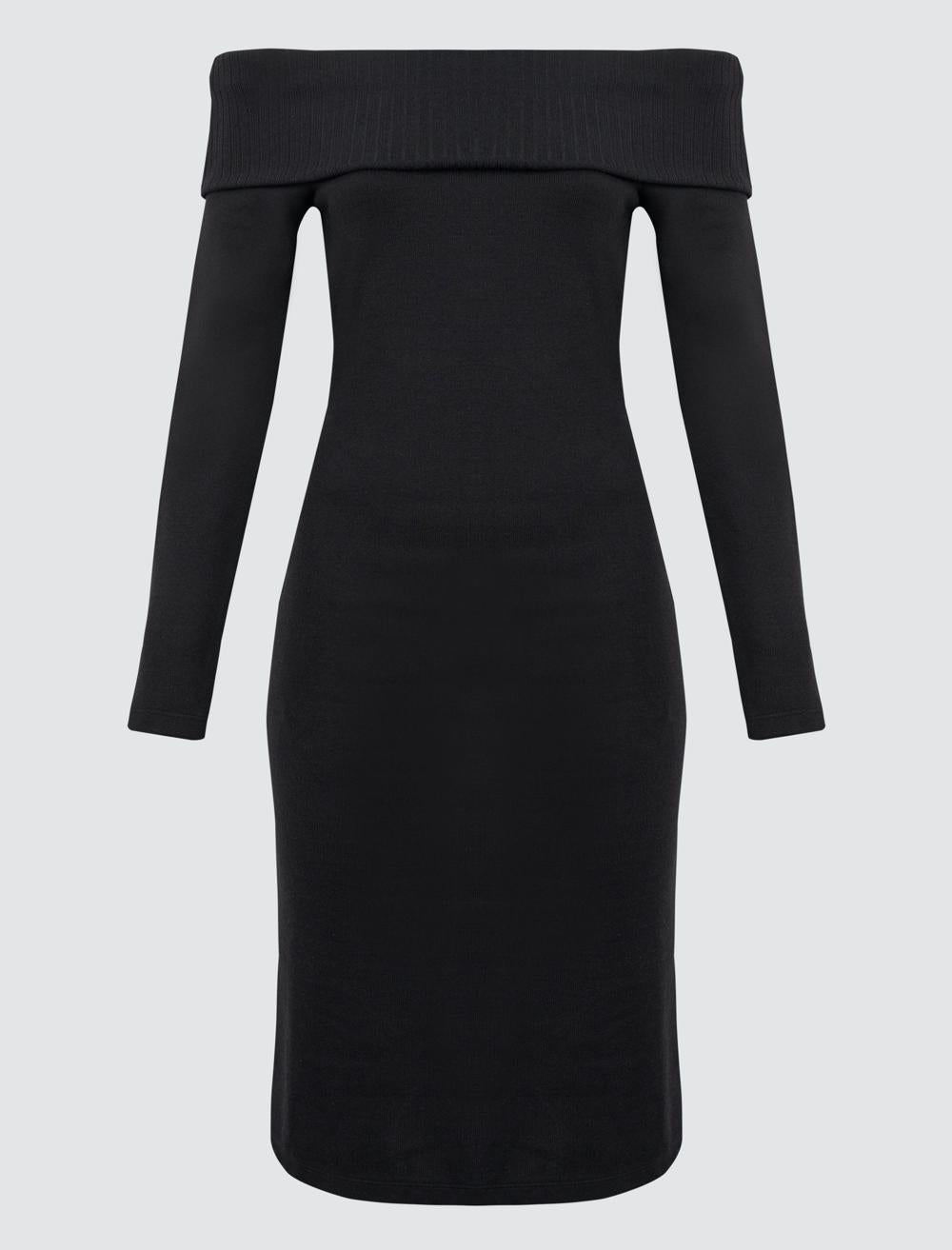 Off-The-Shoulder Long-Sleeve Dress - 4WW02131072