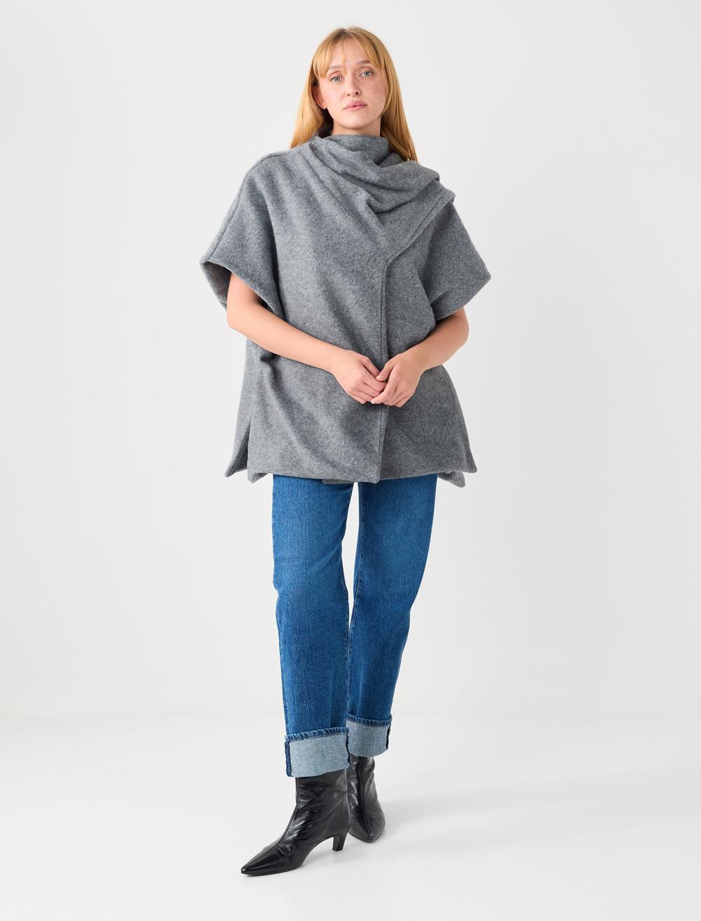 Loose Fit Poncho - 5WW172883