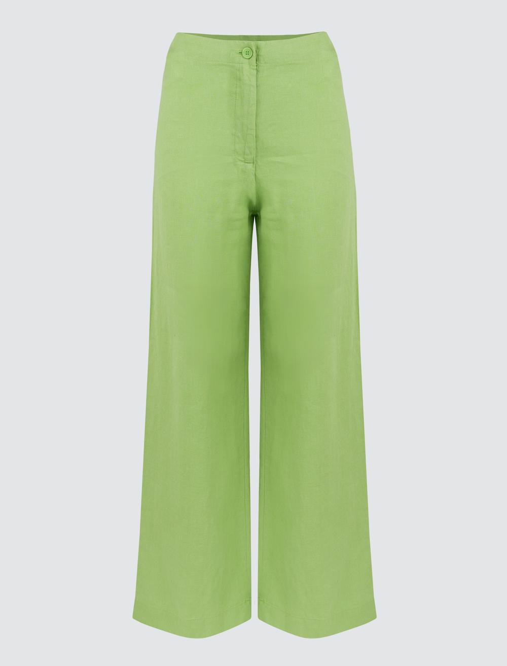 High Waist Straight Trousers - 24SP044019