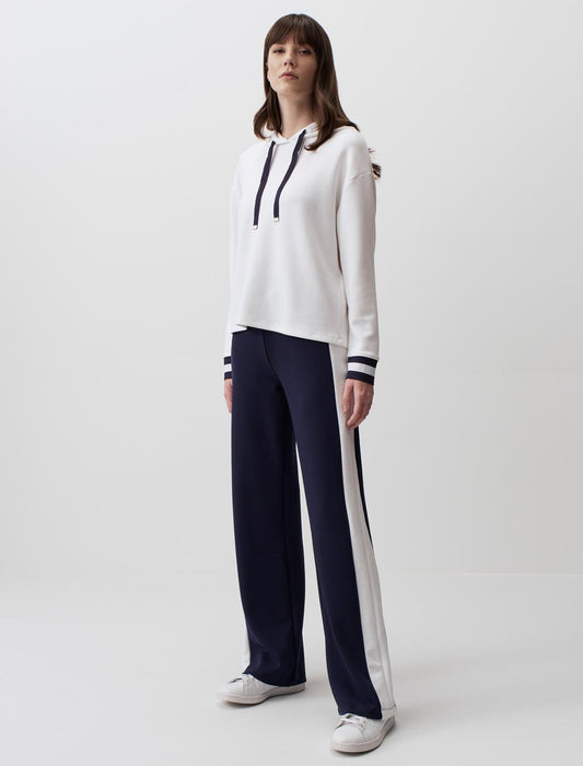High Waist Wide Leg Striped Pants