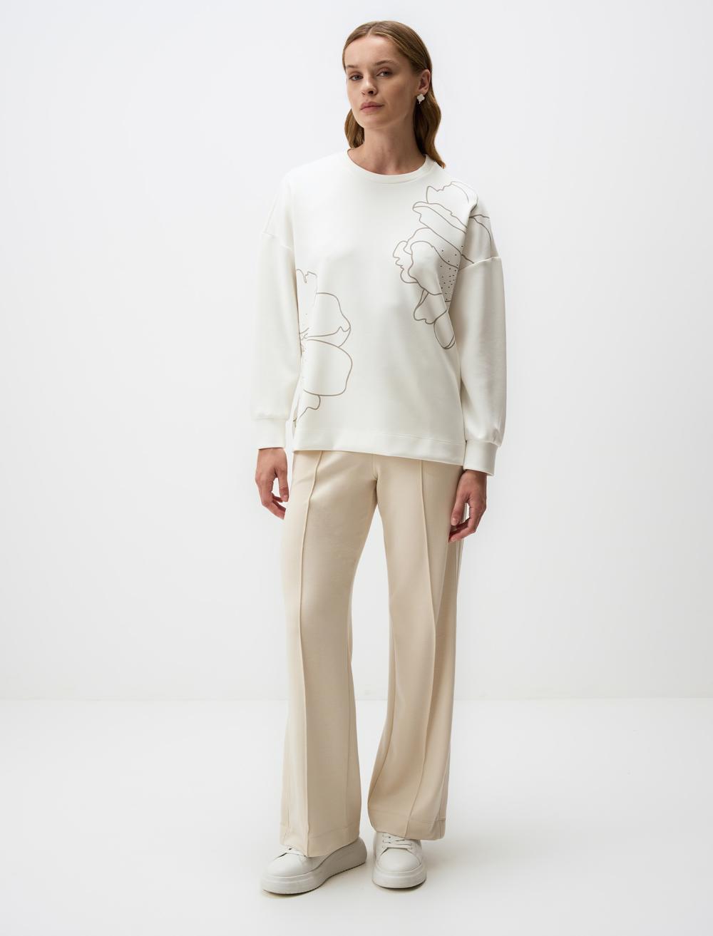 High Waist Wide Leg Slit Comfortable Pants