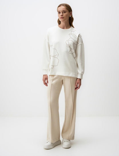 High Waist Wide Leg Slit Comfortable Pants