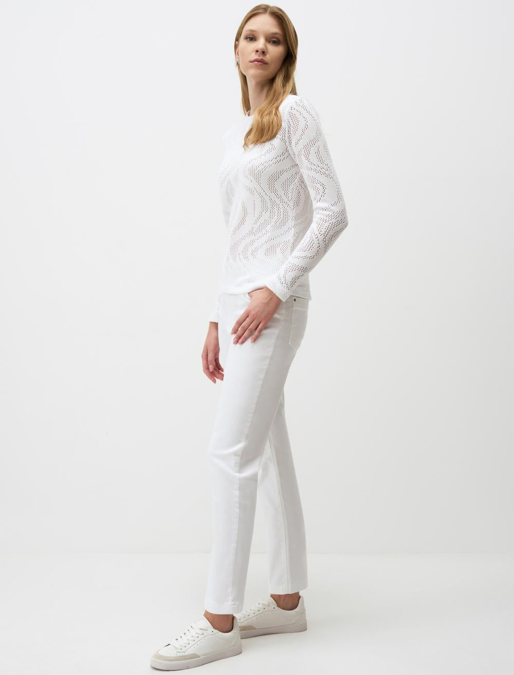 Trousers - White - 4WW312020100
