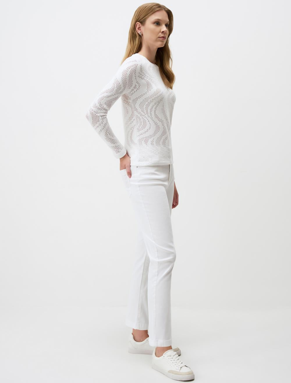 Trousers - White - 4WW312020100