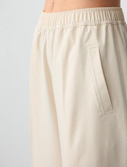 Relaxed Fit High Waist Wide Leg Patterned Woven Pants