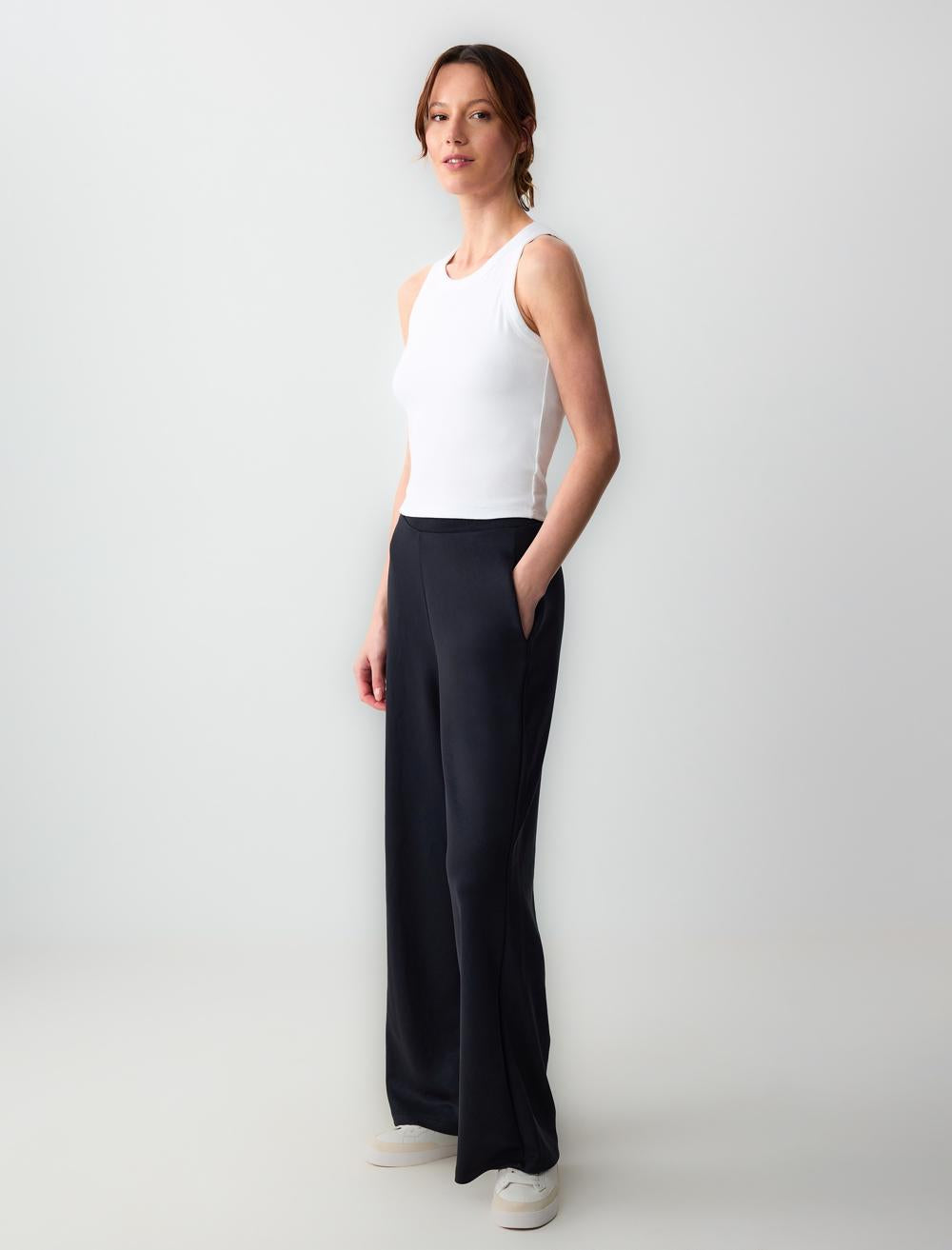 Loose Fit Trousers - Black - 5SW182802900