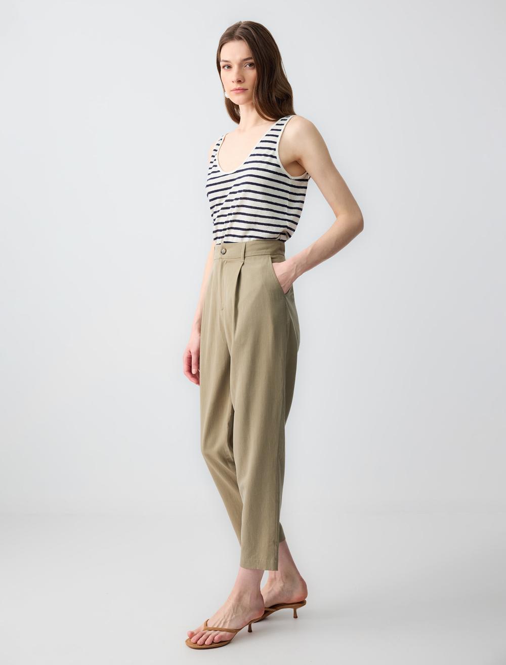 Trousers - Khaki - 5SW183829310