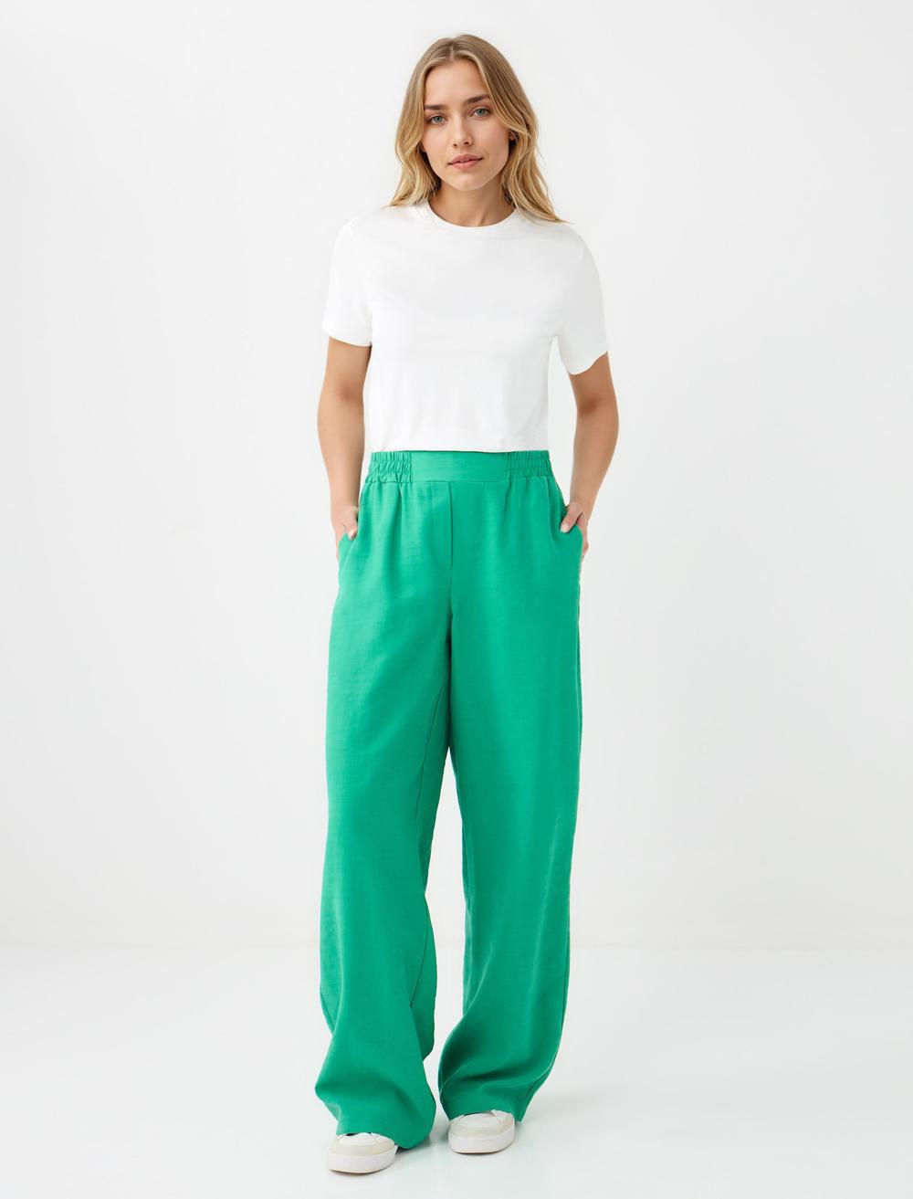 Lyocell Trousers - Green - 5WW185330300