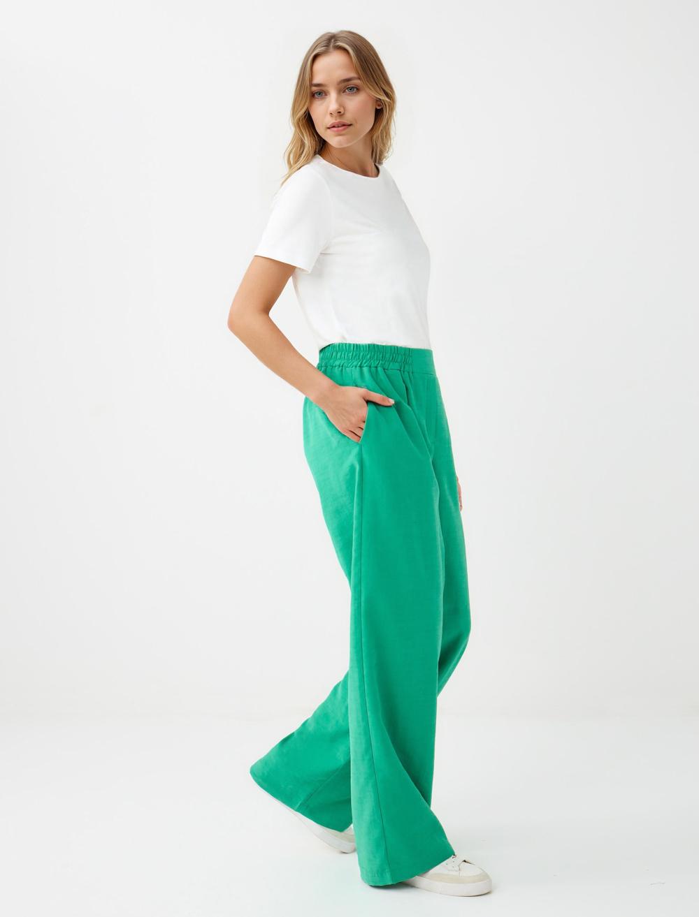 Lyocell Trousers - Green - 5WW185330300