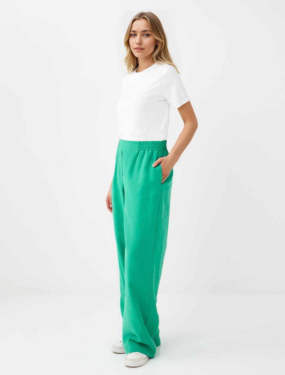 Lyocell Trousers - Green - 5WW185330300