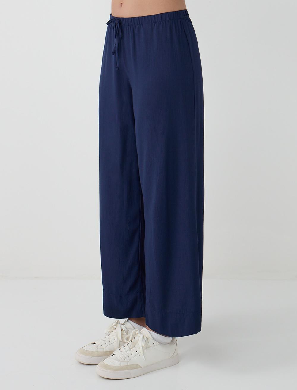 Loose Fit Trousers - Dark Blue - 5WW185352494