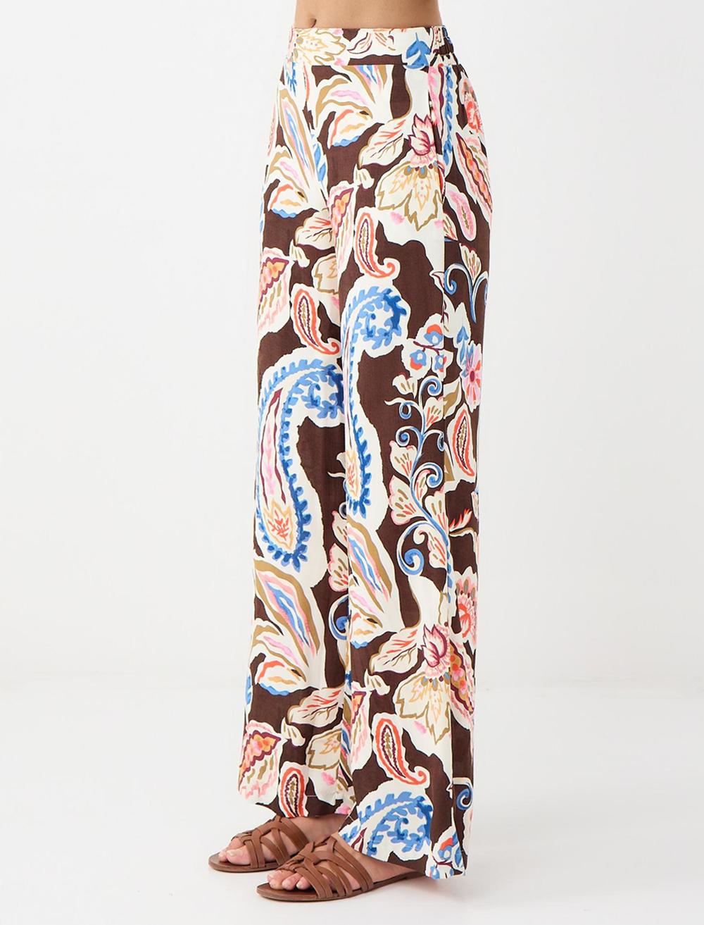 Loose Fit Trousers - Brown - 5WW185510800