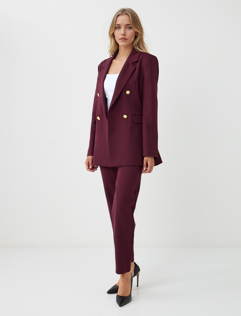 Trousers - Burgundy - 5WW185515562